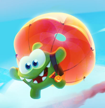 OM NOM BUBBLES jogo online no